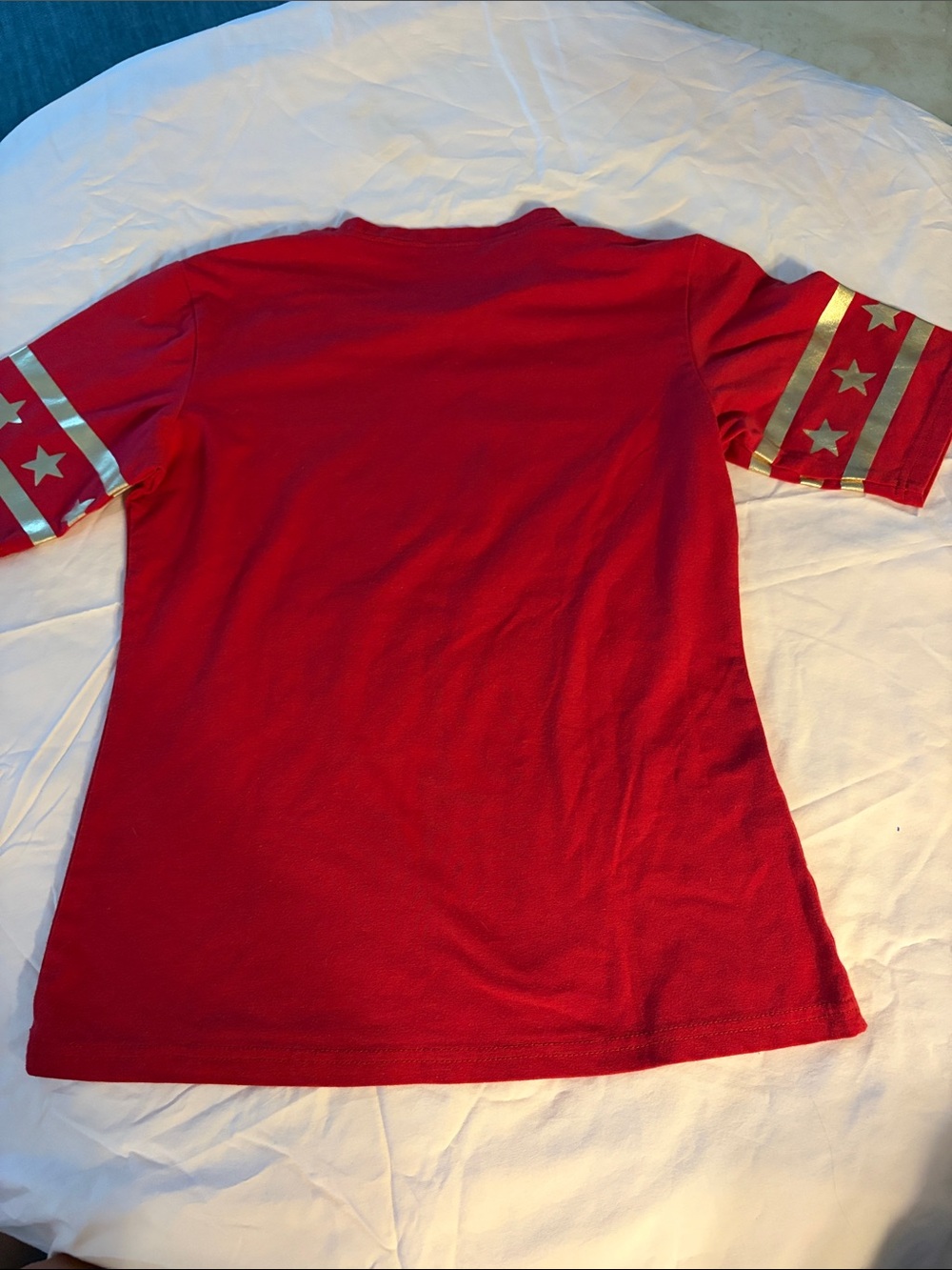 DC Comics Wonder Woman Red Tee with Gold Emblem - Picture 3 of 3